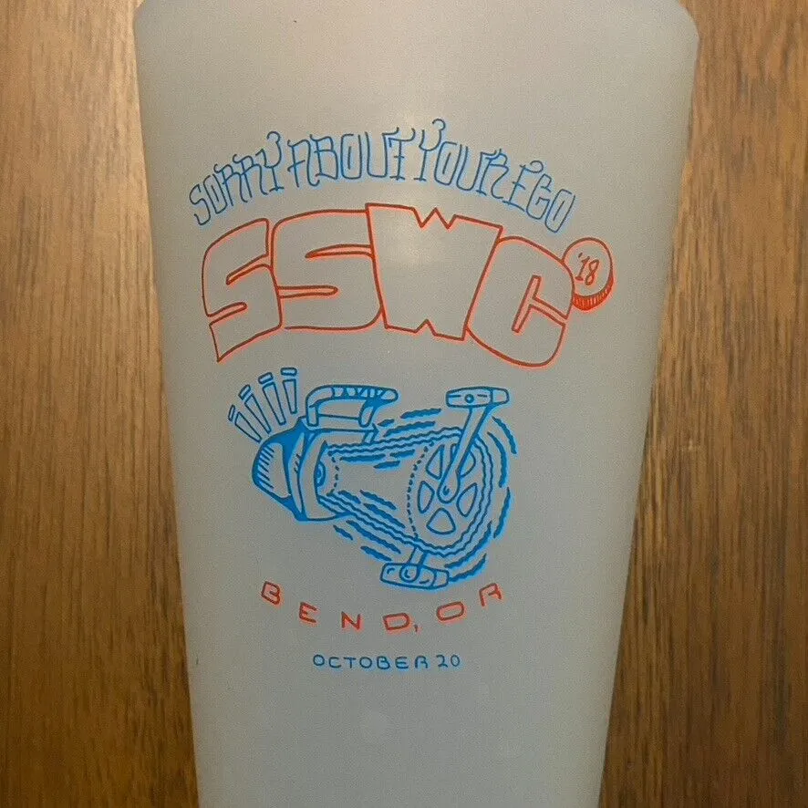 2018 SSWC Single Speed World Championships Silicon Pint Glass Bend Oregon