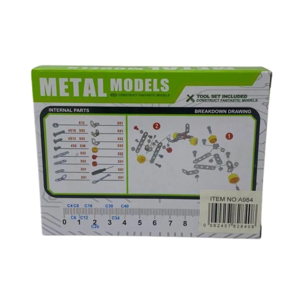42-Pcs Metal Models Construction Kit