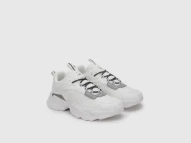Abstract Pattern Lace-Up Sneakers