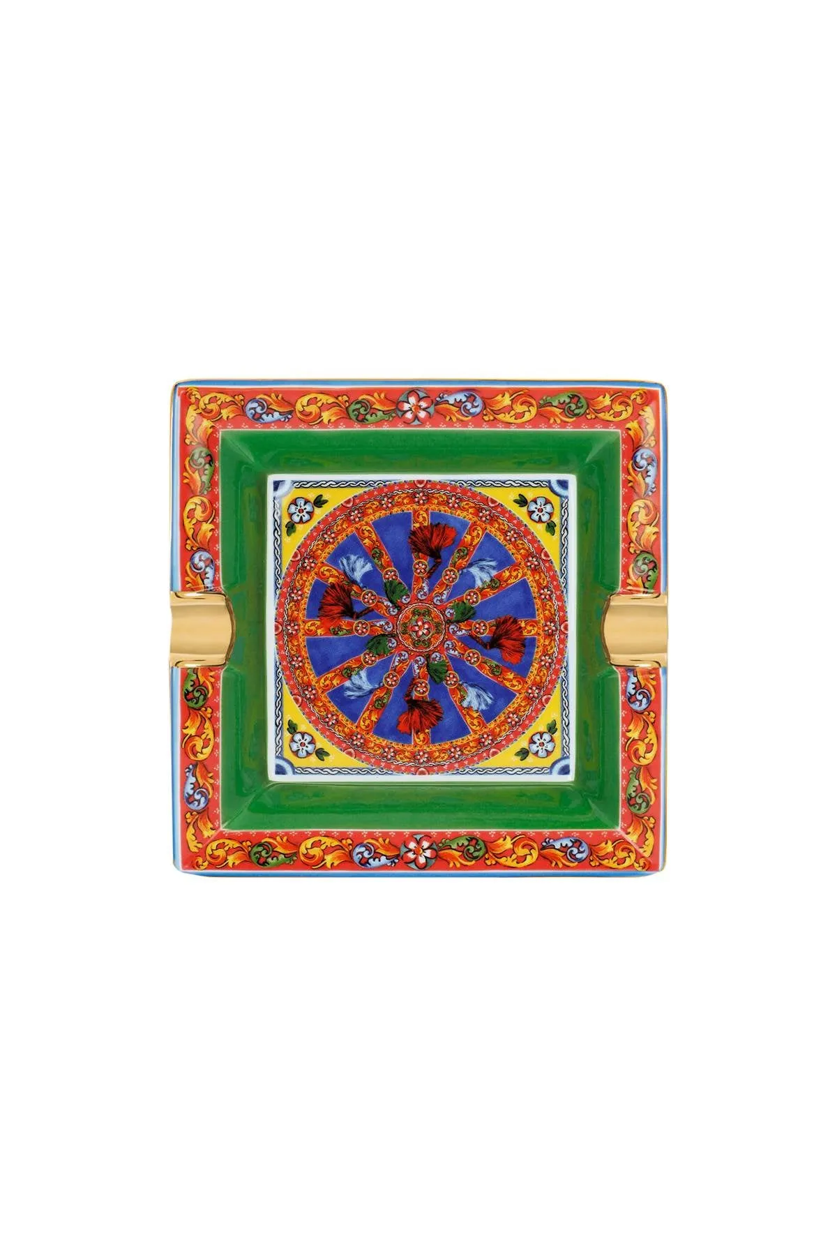 carretto siciliano' ashtray - 18 x 18 cm