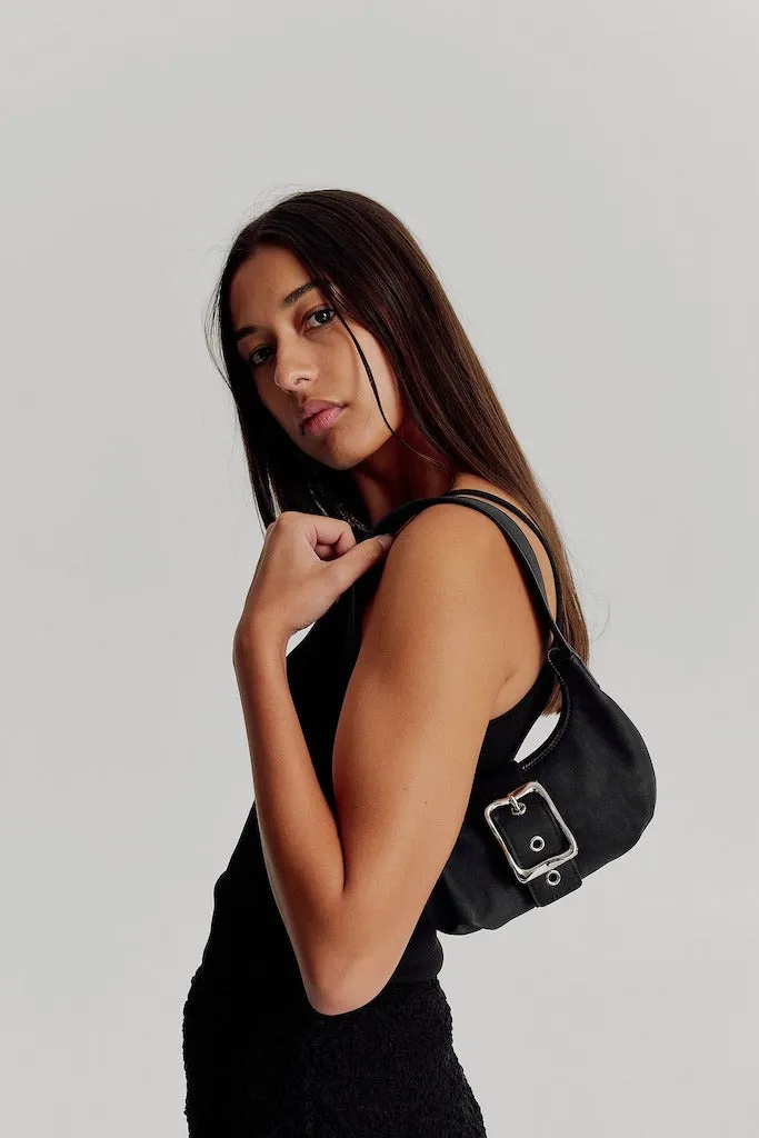 Everyday Mini Baguette Bag // Black