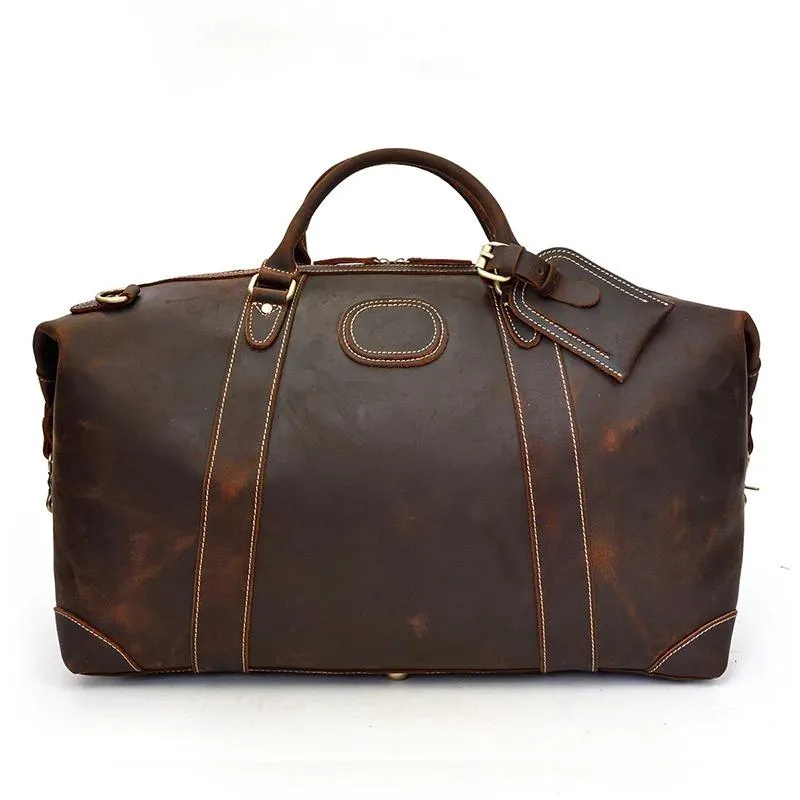 Henry Crazy Horse Leather Duffel Bag
