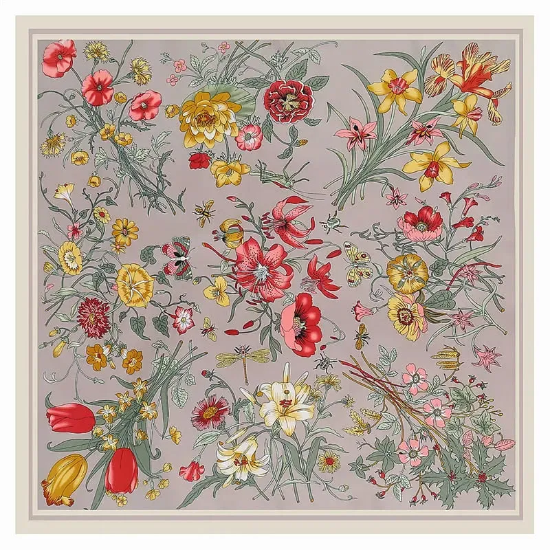 Luxury Brand Silk Scarf