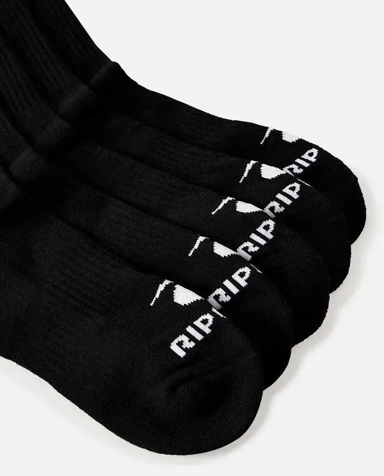 Men'S Brand Crew Sock - 5 Pack