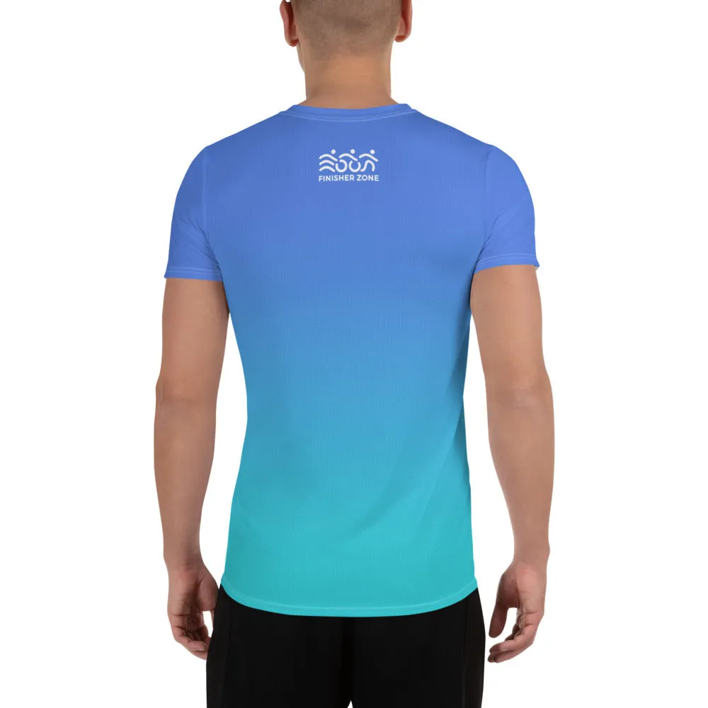 Men's technical shirt - blue gradient