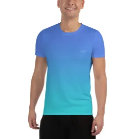Men's technical shirt - blue gradient