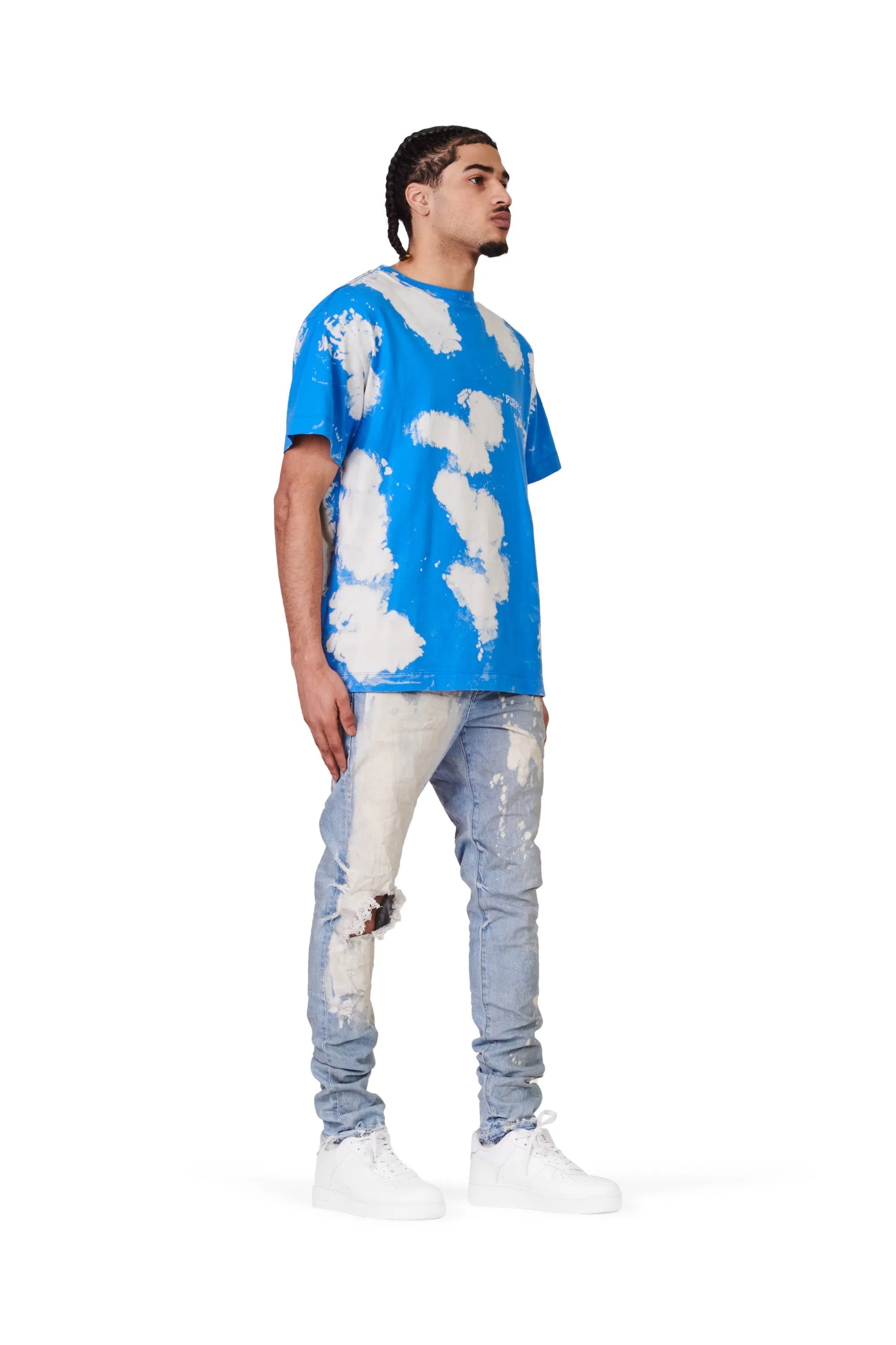 Purple brand indigo big bleach blowout