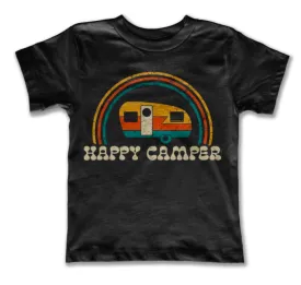Rivet Kids - Happy Camper Tee in Black
