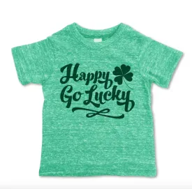 Rivet Kids - Happy Go Lucky Tee in Heather Green