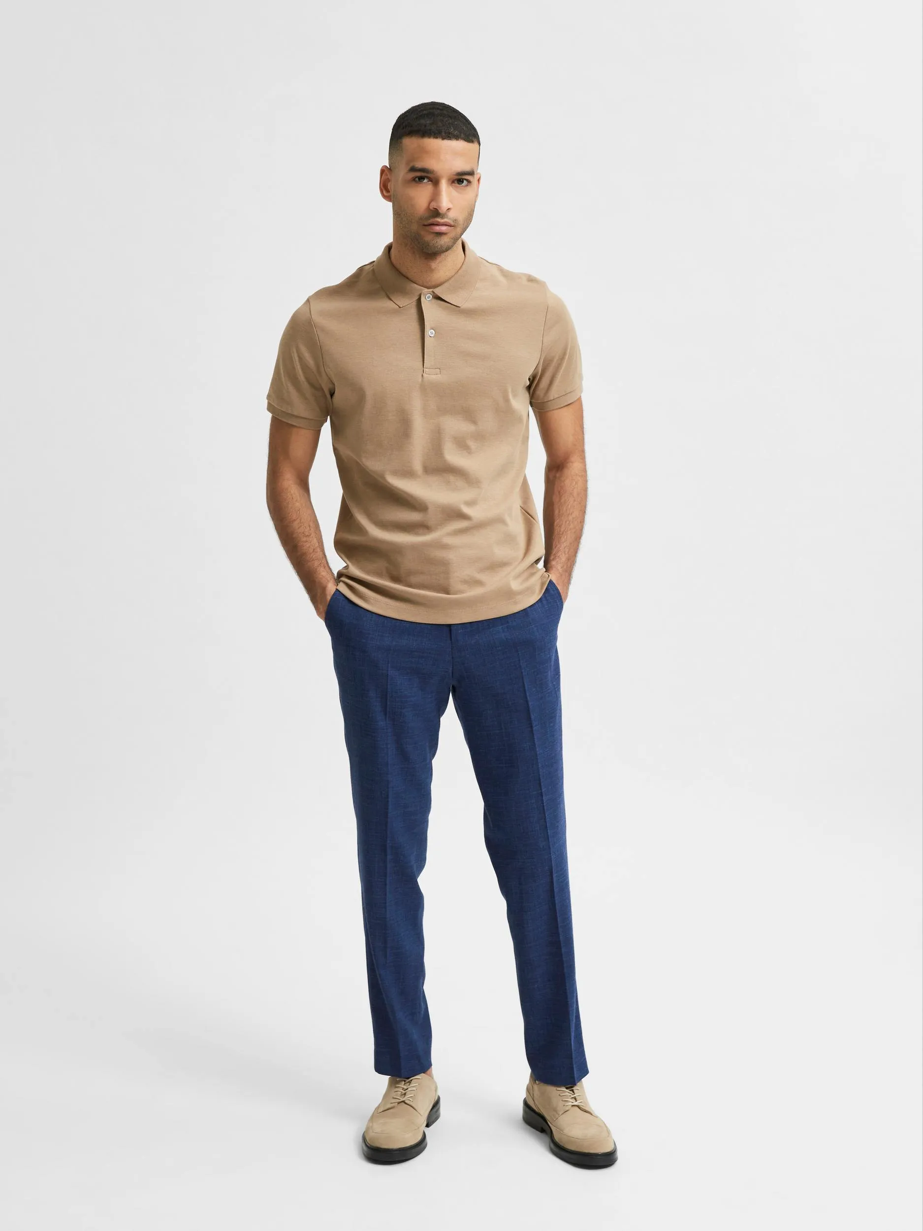 Selected Homme Oasis Blue - Slimfit habitbukser